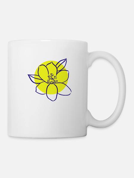 Flower Blume Pflanze - Tasse - Weiß