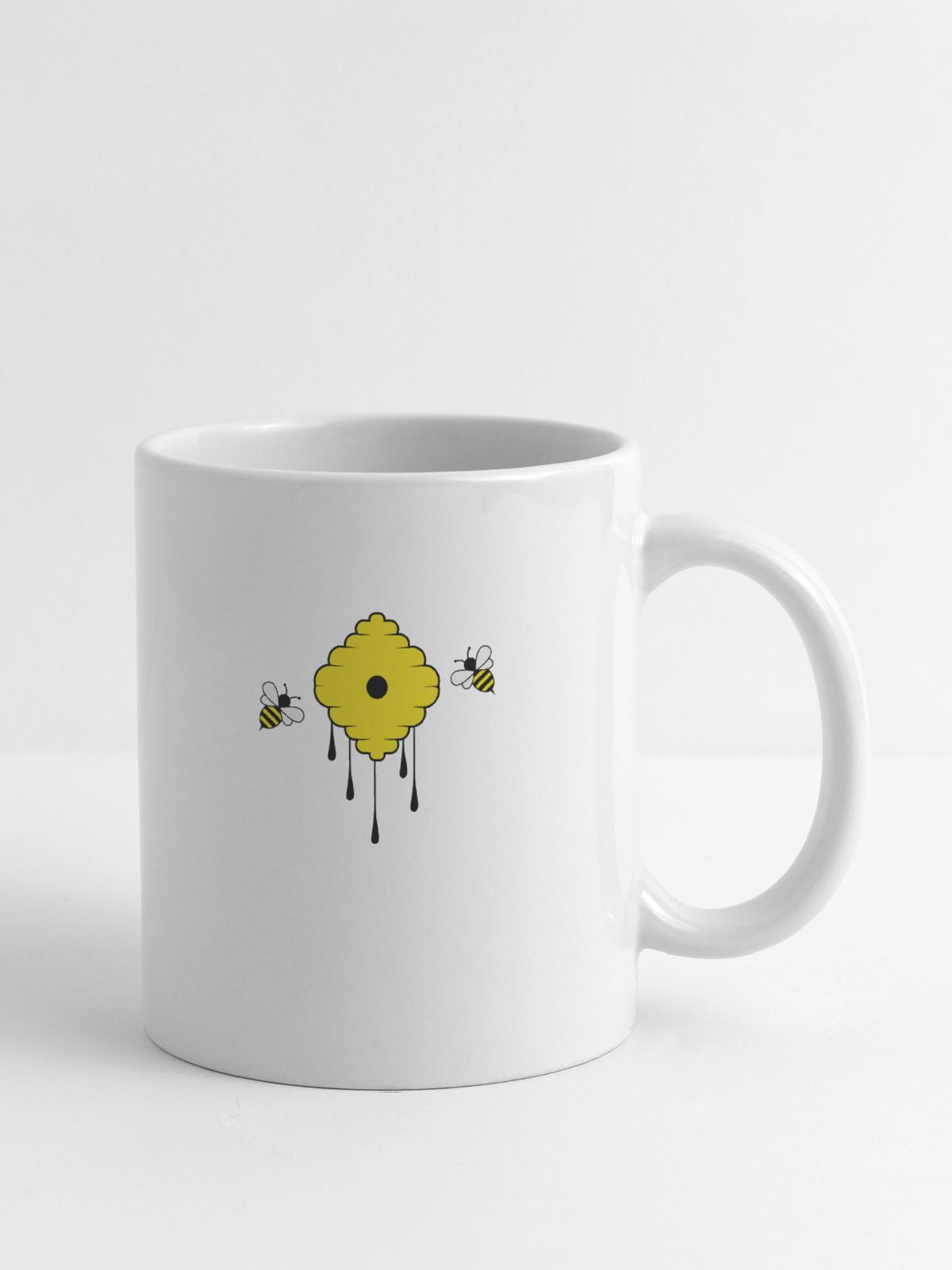 honey bees - Tasse - Weiß - Rechts