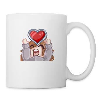 Pillowg1rl Emote mit Herz - Tasse - Weiß - Rechts