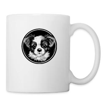 Chiot mignon - Mug blanc - blanc - Droite