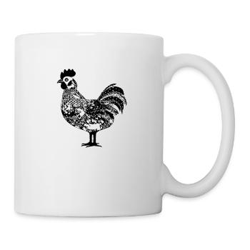 Chicken Chicken House Poultry Rooster Farm - Mug - white - Right