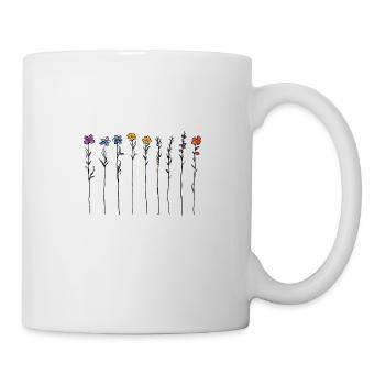 Fleurs subtiles à l’aquarelle - Mug blanc - blanc - Droite