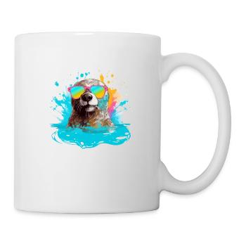 Ninna der bebrillte Otter - Tasse - Weiß - Rechts
