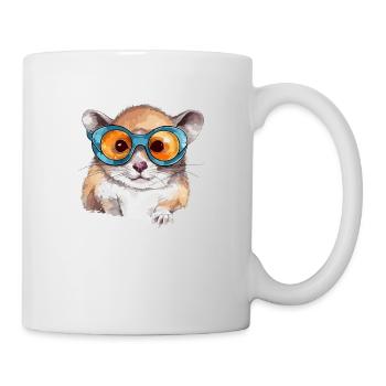 Tak l'écureuil à lunettes - Mug blanc - blanc - Droite