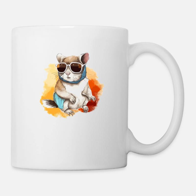 Zik das Brillenhörnchen - Tasse - Weiß