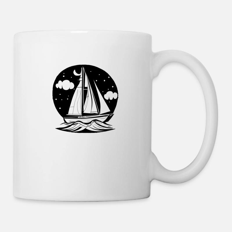 Sailing Sailing Ship Sailing Sailing Sailboat - Mug - white