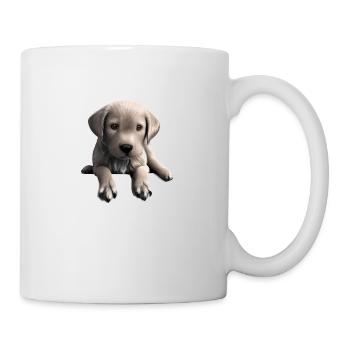 Labrador, propriétaire du chiot Labrador Retriever - Mug blanc - blanc - Droite