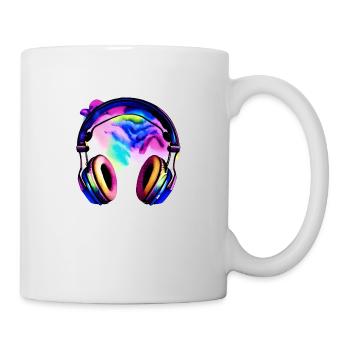 Headphones Singer Listen to music Singing Musicians Singing - Mug - white - Right