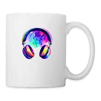 Singer Listen to music Singing Musicians Headphones Singing - Mug - white - Right