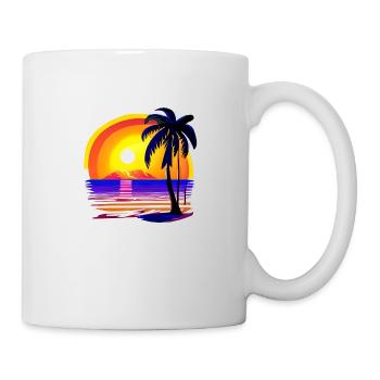 Summer Holiday Sun Palm Beach Palm Island - Mug - white - Right