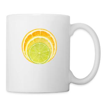 summer time - citrus time - Tasse - Weiß - Rechts