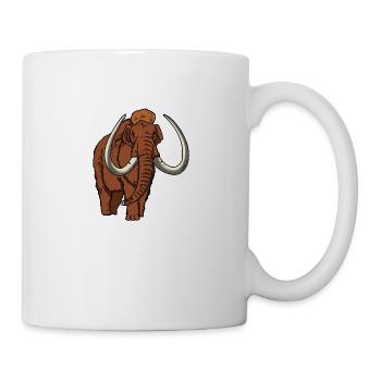 Mammut farbig - Tasse - Weiß - Rechts
