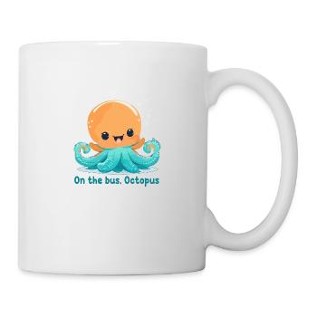 On the bus, Octopus - Mug blanc - blanc - Droite