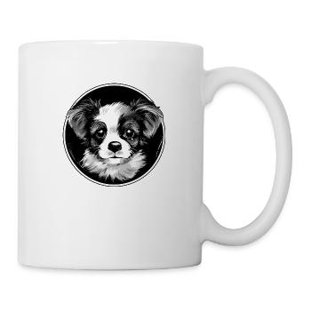 Chiot mignon - Mug blanc - blanc - Droite
