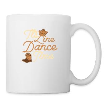 It's Line Dance Time Western Country Music - Tasse - Weiß - Rechts