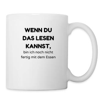 lesen kannst - Tasse - Weiß - Rechts