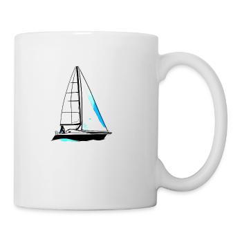 Segelsport Segelboot Segler Segelschiff Segeln - Tasse - Weiß - Rechts