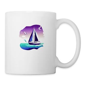 Segelschiff Segeln Segelboot Segelsport Segler - Tasse - Weiß - Rechts