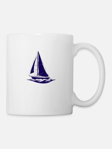Segelsport Segelboot Segler Segelschiff Segeln - Tasse - Weiß