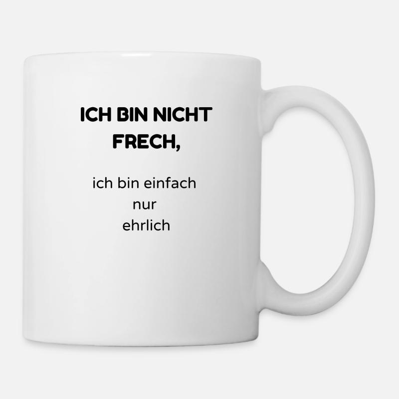 frech - Tasse - Weiß