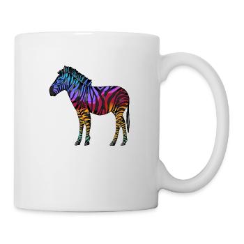 Zebra - Tasse - Weiß - Rechts