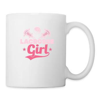 Lacrosse Girl Lacrosse Player Woman - Tasse - Weiß - Rechts