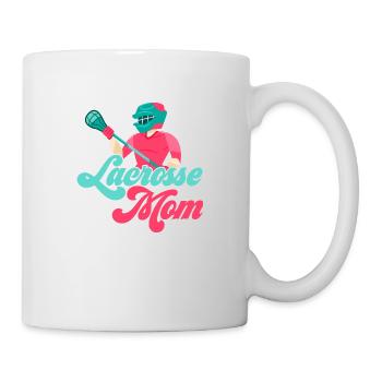Lacrosse Mom Goalie Player Team Fan - Tasse - Weiß - Rechts