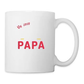 Un jour je serai un super héros comme mon papa - Mug blanc - blanc - Droite