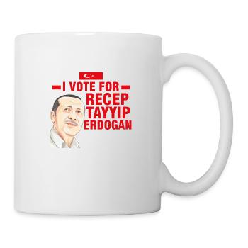 I vote for Recep Tayyip Erdogan - Mug - white - Right