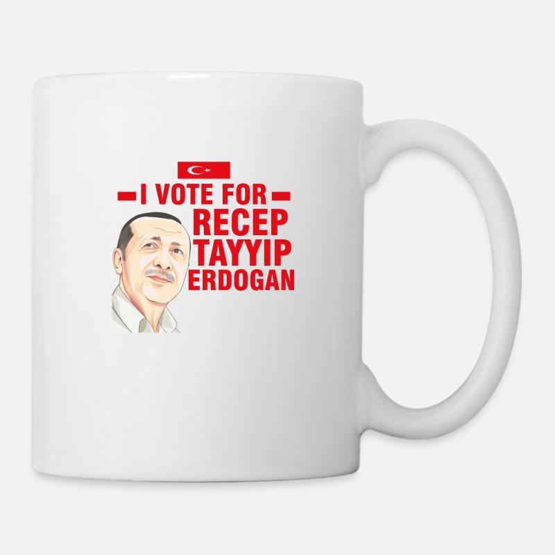 I vote for Recep Tayyip Erdogan - Mug - white