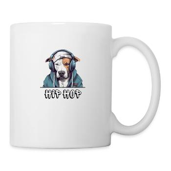 Hip Hop Chien Idée Cadeau passion - Mug blanc - blanc - Droite
