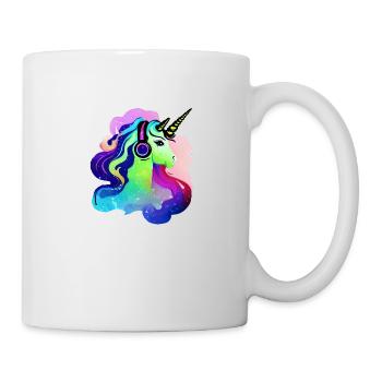 Écoutez de la musique licorne animaux mythiques licornes licorne - Mug blanc - blanc - Droite