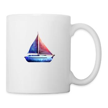 Segelboot Segelschiff Segeln Segelsport Segler - Tasse - Weiß - Rechts