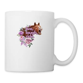 live laugh ride repeat - Mug - white - Right