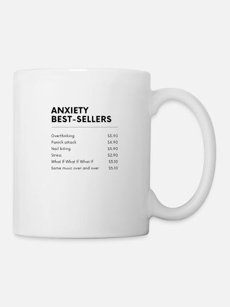 Anxiety best-sellers - Mug blanc - blanc
