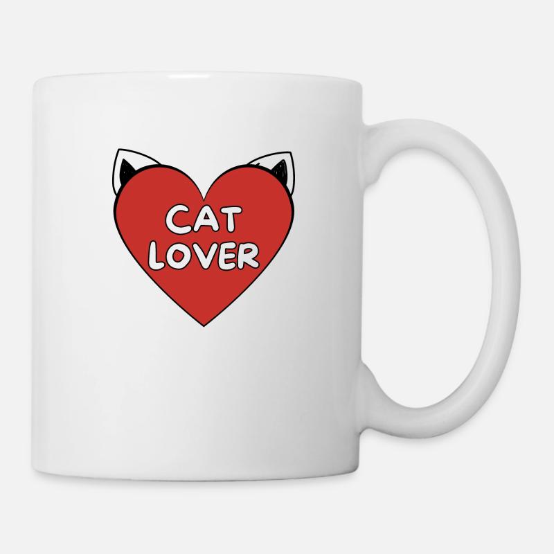 Katzenliebhaber - Tasse - Weiß
