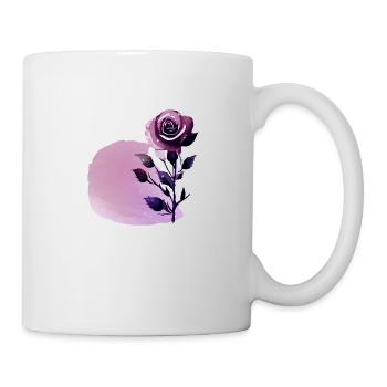 Rose flower rose design - Mug - white - Right
