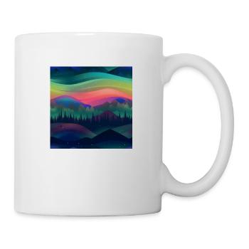 Polaris Glow : Collection d’aurores boréales - Mug blanc - blanc - Droite