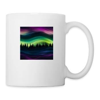 Luminous Skies: Northern Lights Collection - Mug - white - Right