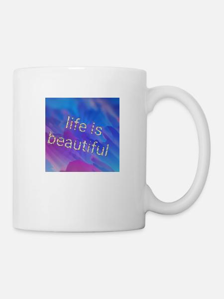 La vie est belle - Mug blanc - blanc