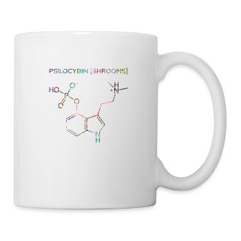 Molécule de psilocybine - Mug blanc - blanc - Droite
