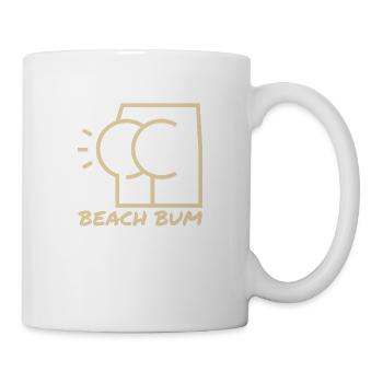 Strand-Hintern - Tasse - Weiß - Rechts