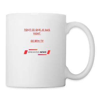 Vêtements Humour tee shirt médias politique - Mug blanc - blanc - Droite