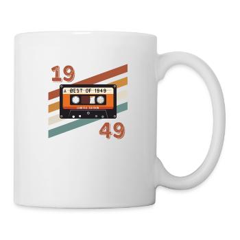 1949 retro vintage anniversary - Mug - white - Right