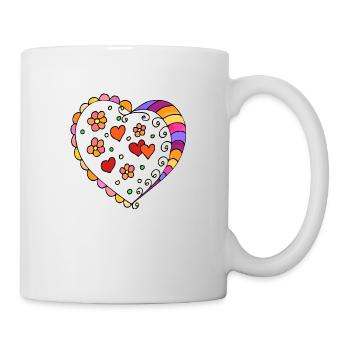 Herz - Tasse - Weiß - Rechts