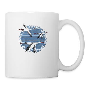 Cigognes - Mug blanc - blanc - Droite