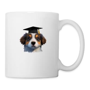 Bachelor Australian Shepherd Study Uni - Mug blanc - blanc - Droite