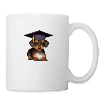 Bachelor Dachshund Schulabschluss Studium Uni - Tasse - Weiß - Rechts