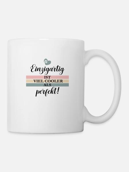 Einzigartig - Tasse - Weiß