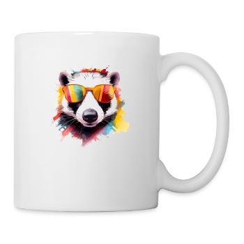 Honey raccoon - Mug - white - Right